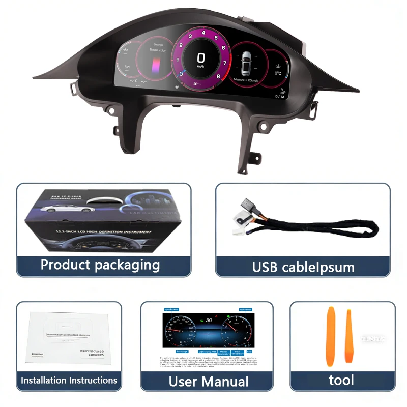 Refit Upgradation Digital LCD Cluster For Porsche Panamera 2010  2011 2012 2013 2014 2015 2016 Car Dashboard Panel Navigation