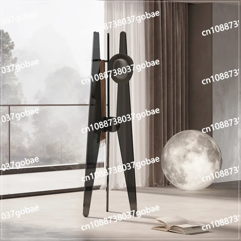 Acrylic Bedroom Light Luxury Floor Hanger Transparent Simple Coat Rack Modern Home Internet Celebrity Integrated Coat Rack