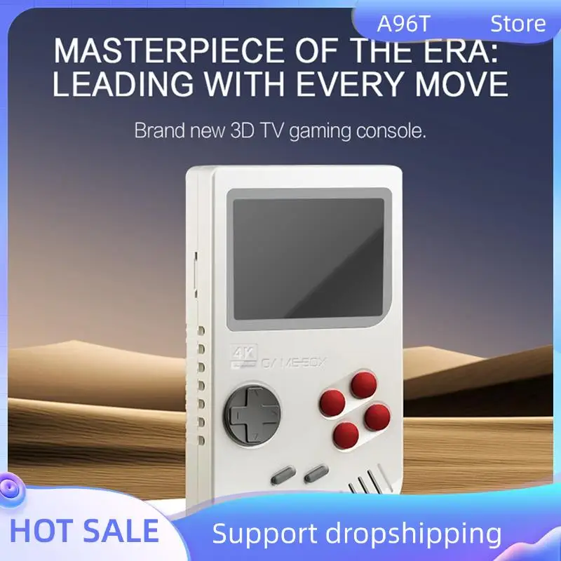 

A96T K8 Video Game Console 3D PSP 4K HD Output Open Source System Dual Controller 2.4G Fast Cooling Video Game Console 128G Dura