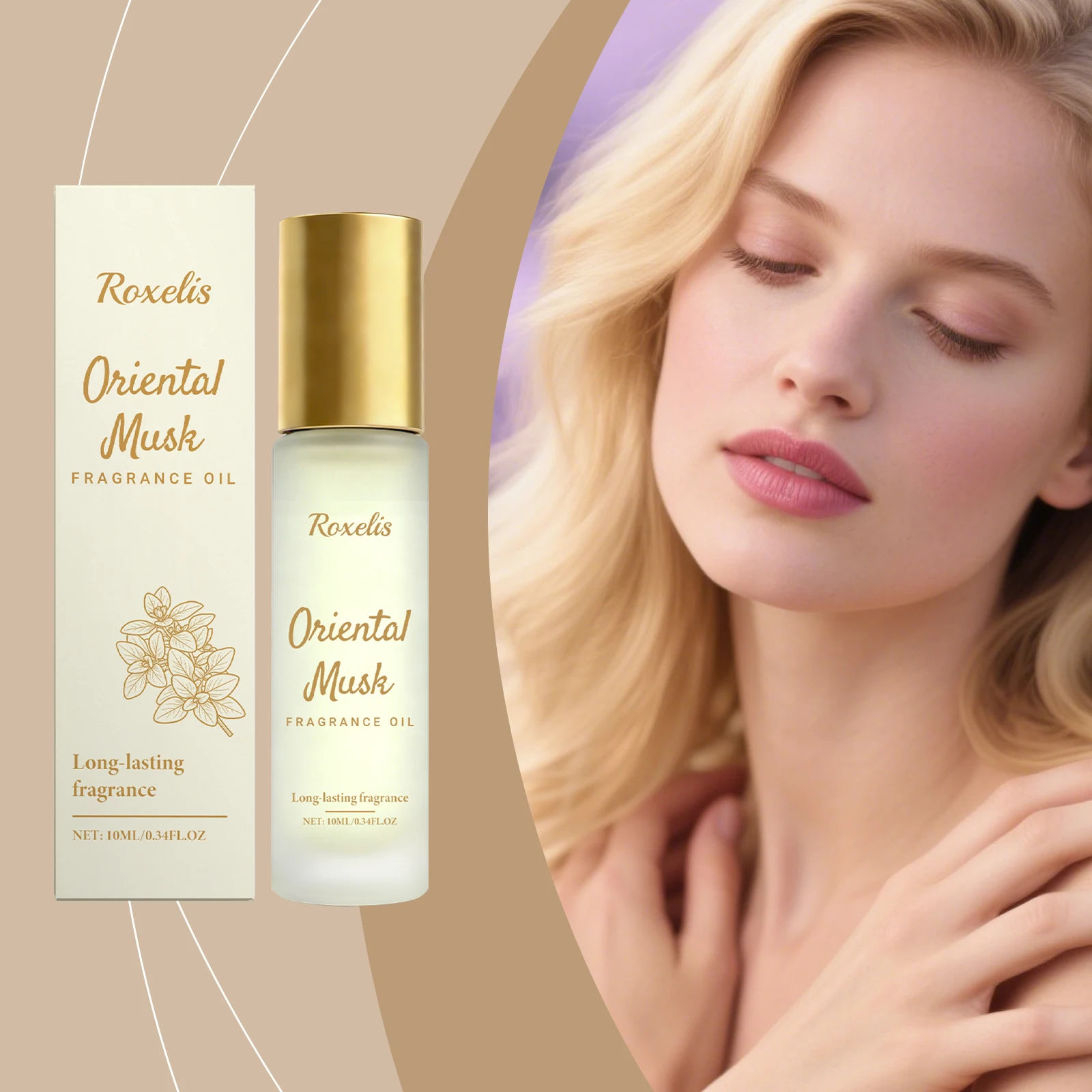 

Oriental musk classic fragrance, natural, fresh with long-lasting scent, unique fragrance notes to enhance charm and temperament