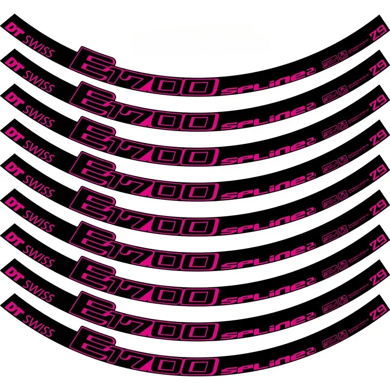 9 Pçs/set de adesivo de grupo de roda de mountain bike DTswiss E1700 spline, incluindo grupo de roda de bicicleta DT e adesivo AM de aro.