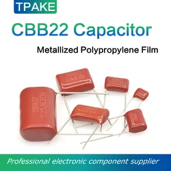 CBB22 Capacitor 224J400V 220nF P=10mm 630V 400V 100V 63V 103J 104J 105J 223J 224J 225J 334J 335J 473J 474J 682J 684J