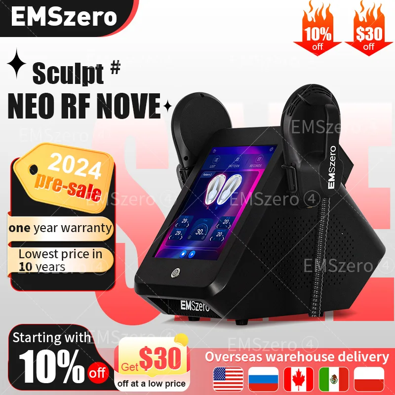 

EMSzero Muscle Body Sculpt Slimming Machine with 4 Handles RF Pelvic Stimulation Pads Optional Salon EMS zero Weight Lose