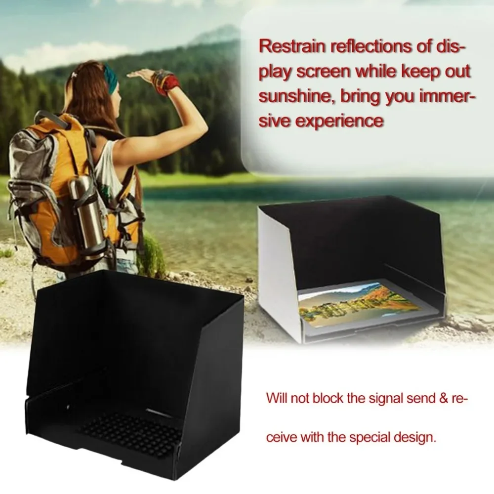 

Складной солнцезащитный козырек для мини-планшета 7,9 дюйма (7,9-дюймовый солнцезащитный козырек, 8-дюймовый чехол) для пультов дистанционного управления DJI Phantom 2, 3, 4, Inspire