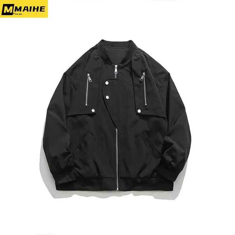 Fall 2023 MA1 Boxing Jacket Men's Retro Trend American Functional Coat Neutral Hip Hop Street Multi-zip Design Baseball Uniform