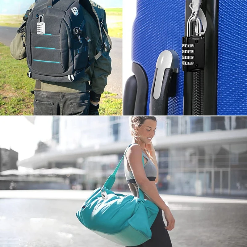 Лучшие комбинированные замки, 4-значный замок с металлическим кодовым замком, защита от атмосферных воздействий, замок для чемодана, кодовый замок для шкафчика, тренажерного зала