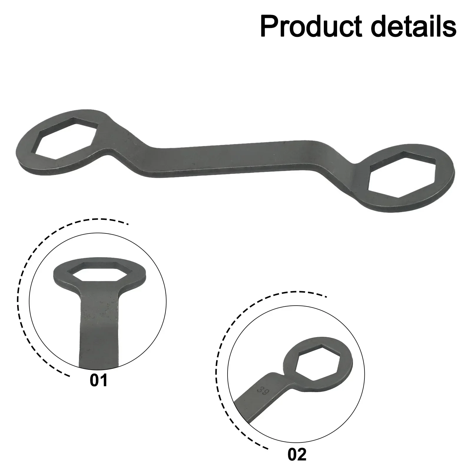39mm 41mm Wrench Pulley Hex Nut Wrench Double-head Specifications Easy To Use High Quality Material 41mm Repair Tool