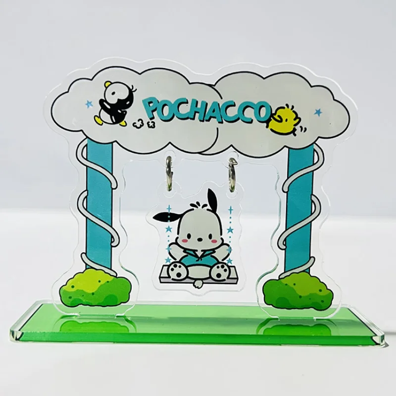 Crayon Shin Chan Anime Swing Tabletop Ornament Pochacco Kawaii Acrylic Decoration Girl Toy Cartoon Gift Hot Selling Surprise