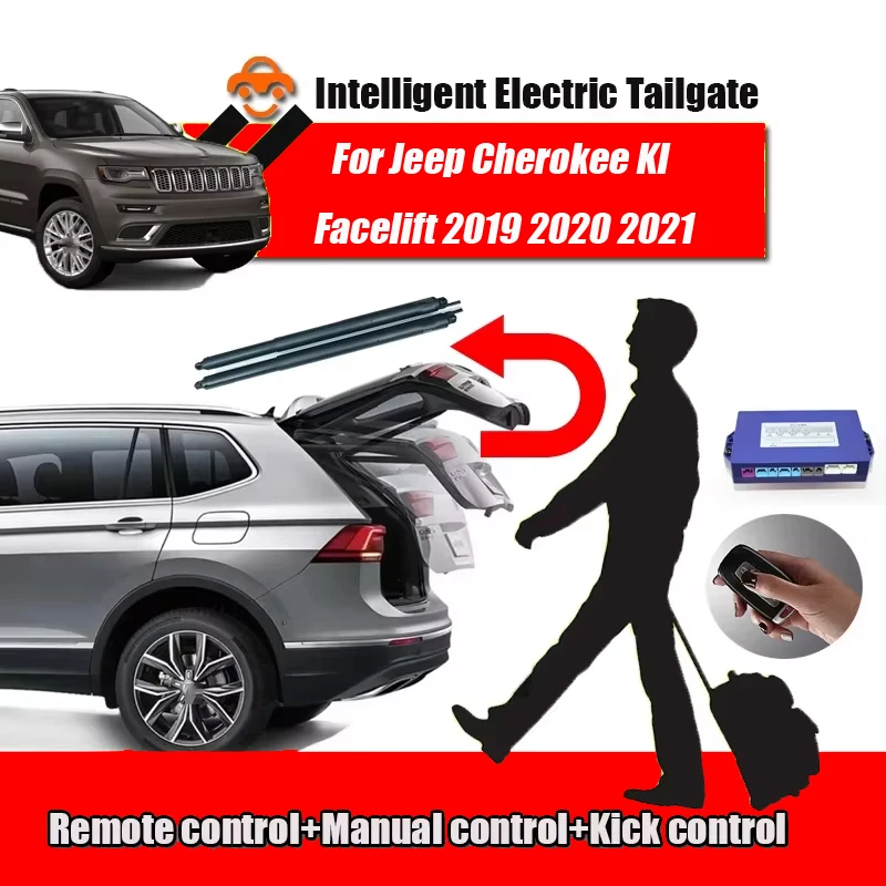 

Car Power Trunk Lift Electric Hatch Tailgate Strut For Jeep Cherokee KL Facelift Auto Rear Door Actuator Silently Intelligent
