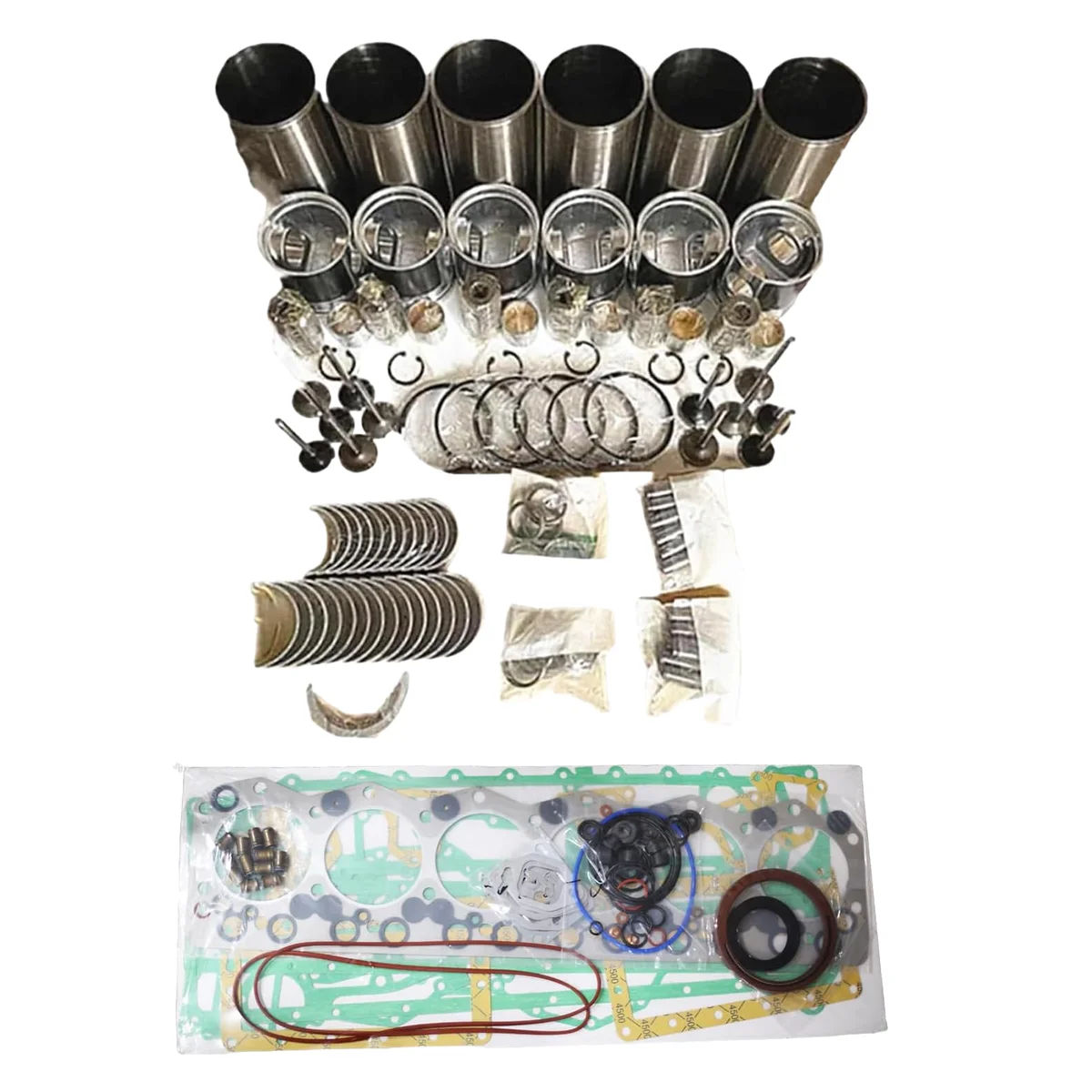 

Комплект для капитального ремонта XCWoOshop 1006: поршень 3135J186L, комплект гильз U5LL0021 с прокладками для Perkins 1006-6 YA, 1006-6T, YB, 1006-6TW, YD