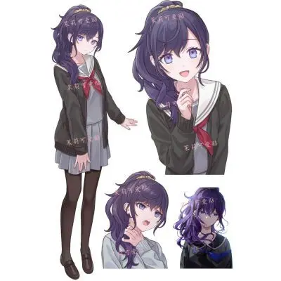 

Project Sekai Asahina Mafuyu Cosplay Stickers Decoration Laptop Phone Suitcase Notebook Label Stationery Sticker Gift