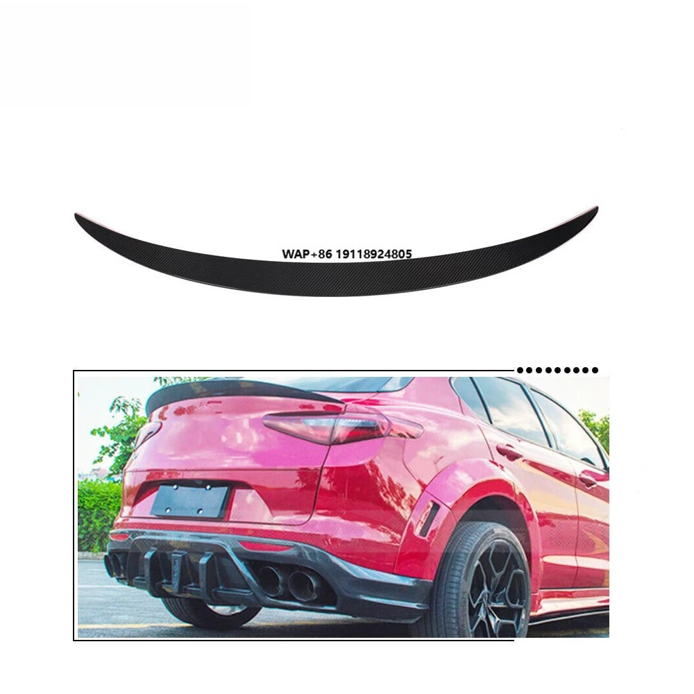

Pre-preg Dry Carbon Fiber Stelvio Rear Middle Spoiler for Stelvio 2017-2021