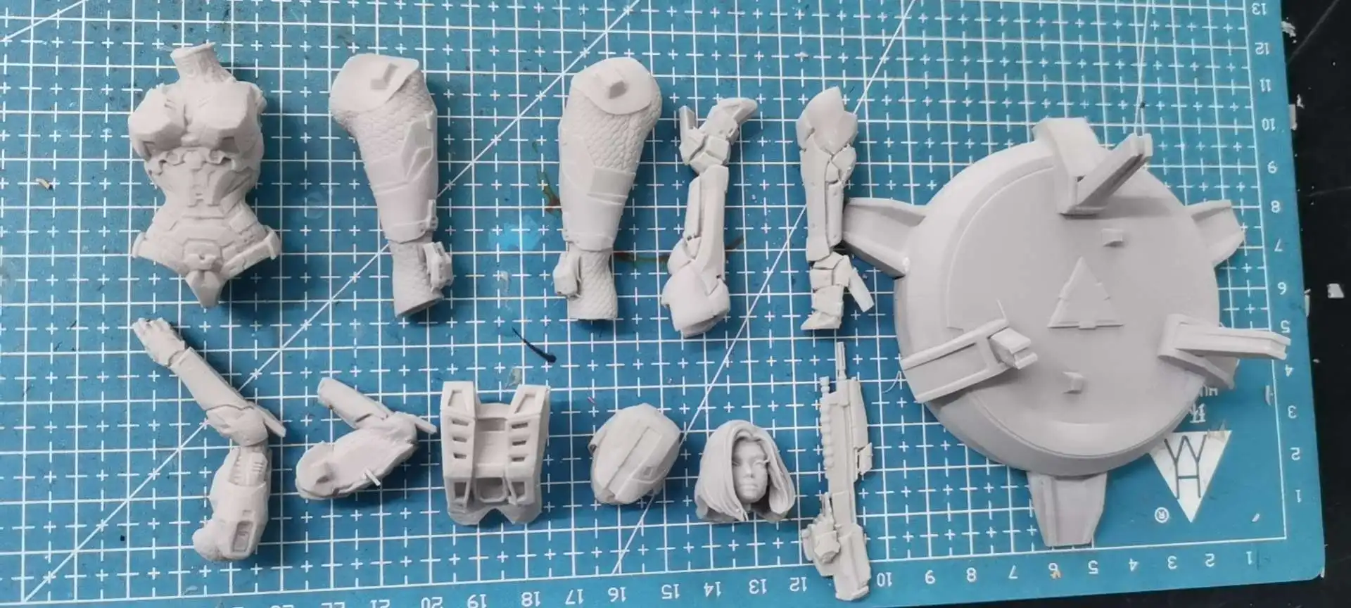 Figurine en résine d'agent de beauté gros seins, Kit de modèles non assemblés et non peints, jouets, 1/24