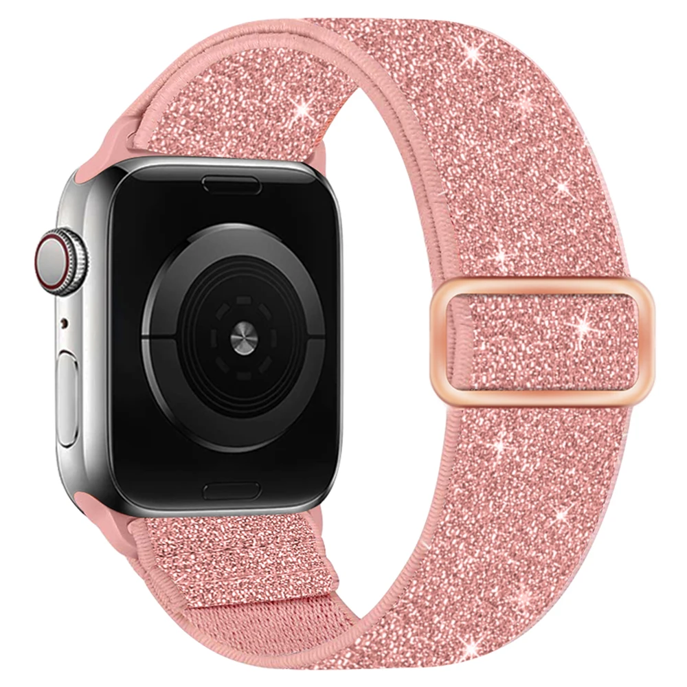 Adjustable Watch Strap for Apple Watch Band 8 7 6 se 44mm 40mm 42mm 38mm Bracelet for Apple Watch Series 7 Accessories 45mm 41mm image 3