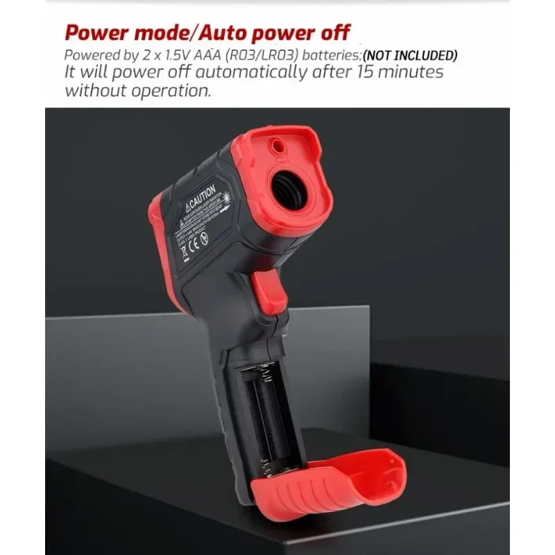 TA601C Termômetro infravermelho portátil Tela colorida portátil Display digital Frequência de transmissão ajustável