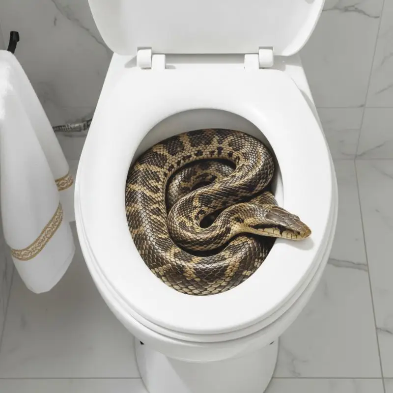 Snake In A Hole Toilet Seat Prank Sticker Realistic Spooky Bathroom Decal Funny Trick Self Adhesive Wall Decor Joke Toy Prank
