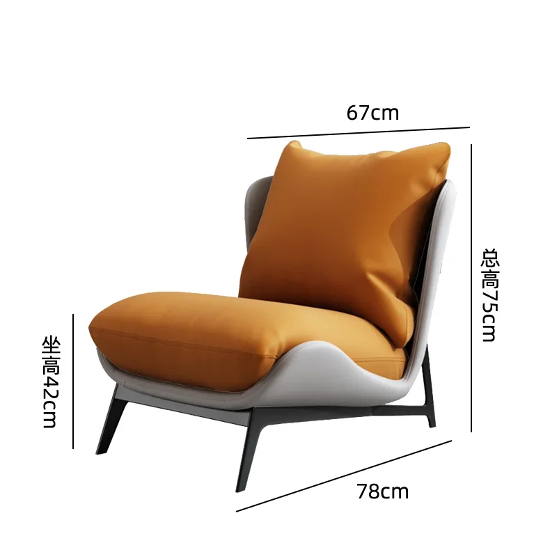 

Single sofa chair Nordic medieval small apartment living room balcony leisure small sofa
