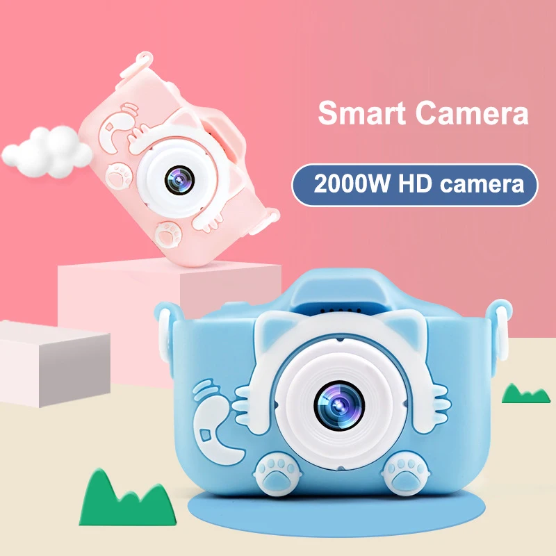 2024 Upgraded Mini Camera Cute Cartoon Children’s Camera Fun HD Dual Camera Rechargeable Camera Best Birthday Gift