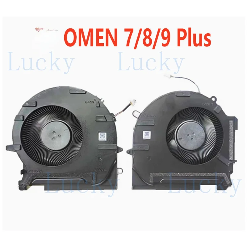 f   FOR HP OMEN 7/8/9 Plus TPN-Q266 17-CK Laptop CPU GPU Cooling Fan M78889-001