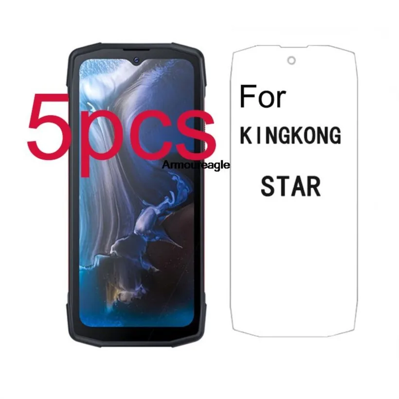 

5pcs guard on for cubot kingkong star tempered glass protective kingkongstar king kong 6.78" screen protector cover film shield