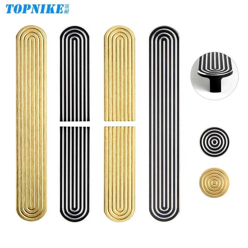 Kitchen Cabinet Pulls Black Bathroom Cabinet Door Handles Brushed Brass Gold Closet Drawer Pulls and Knobs for Modern Furniture