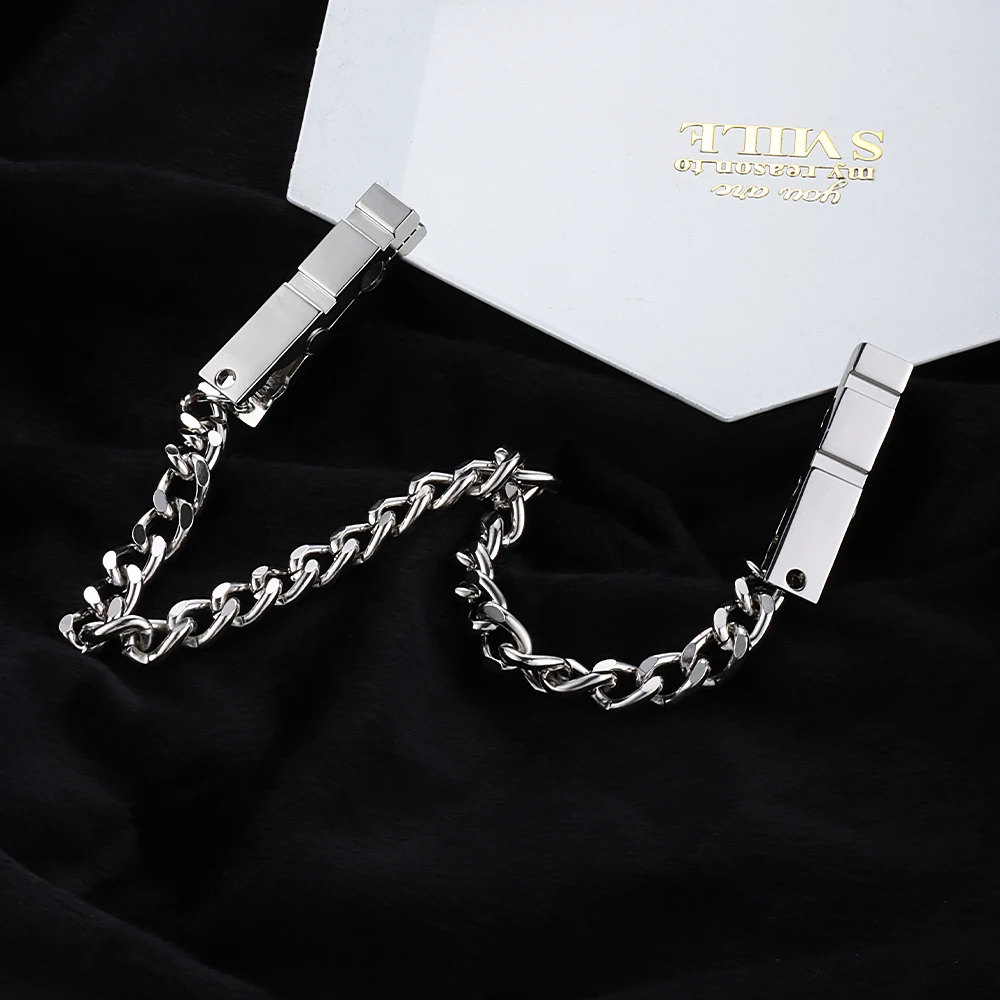 مشبك فولاذية لكامل الجسم مع سلسلة للنساء ، مشابك معدنية للكبار ، ألعاب قيود SM ، مشابك حلمة قابلة للتعديل مع سلسلة سميكة #1