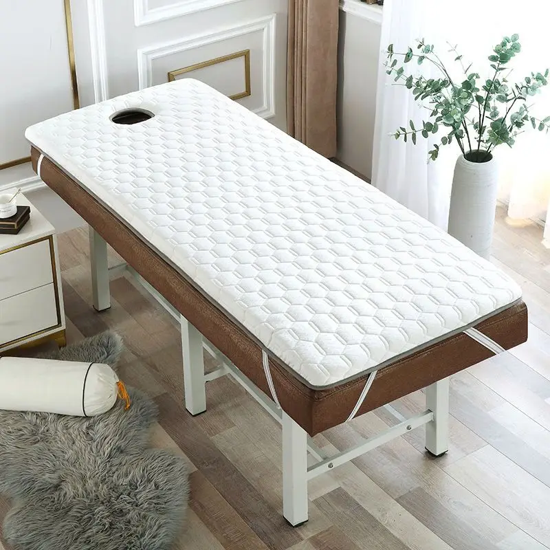 

Beauty Salon Mattress Latex Non-Slip Cushion SPA Massage Therapy Salon Bed Mattress Foldable Thicken Beauty Salon Pad with Holes