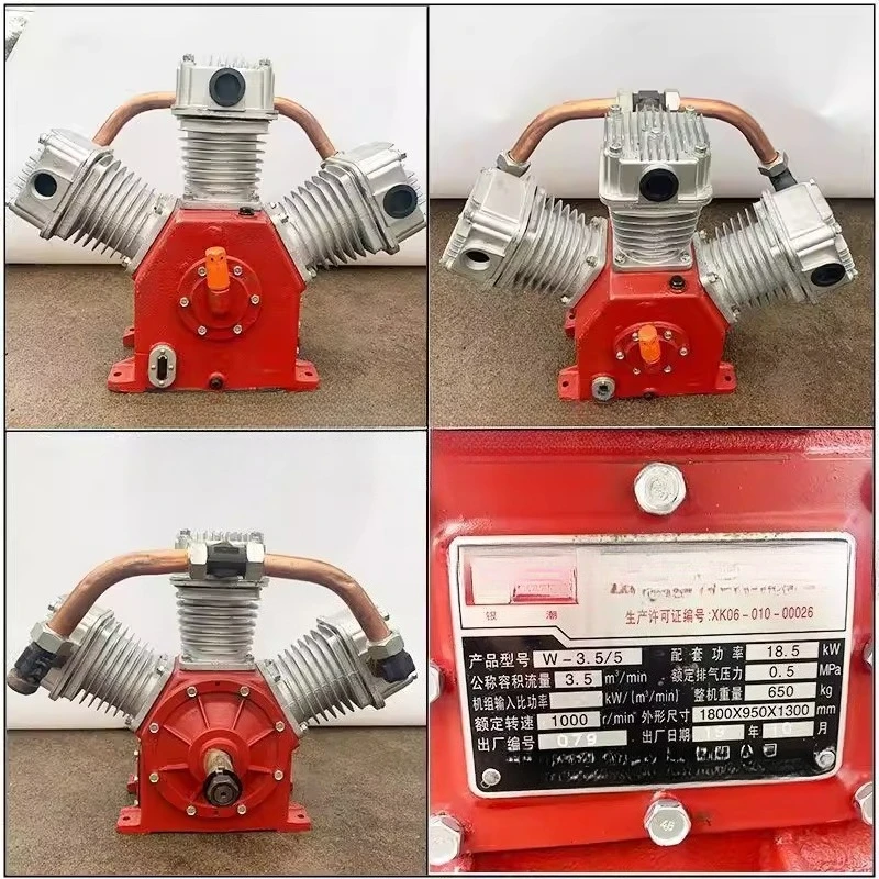 

Air compressor head, piston machine pump head