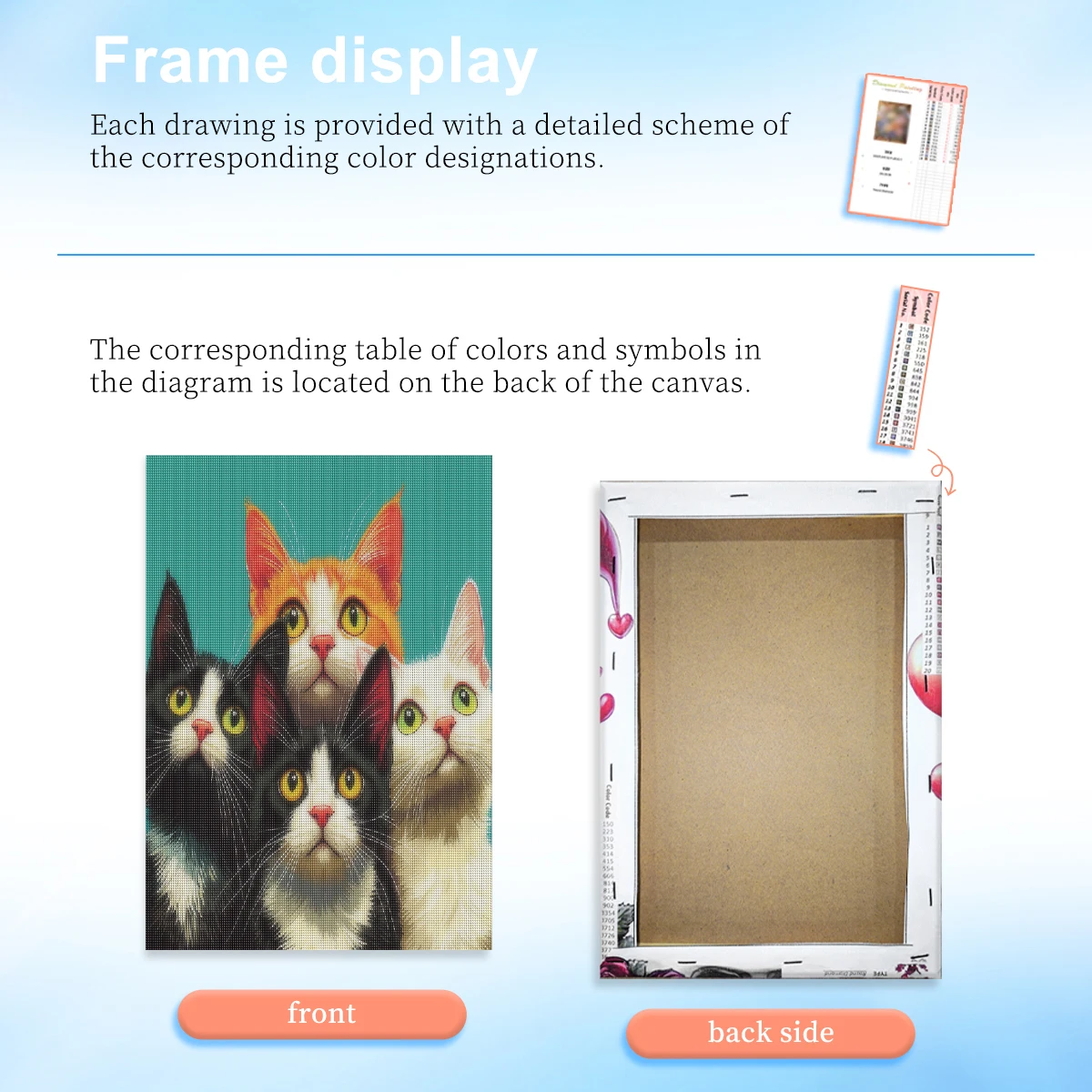 RUOPOTY Cat Family Diamond Painting Kit Create Wall Art Adult Diamond Art Animal Full Round Classic For Adults Diamond Art Kits view 2