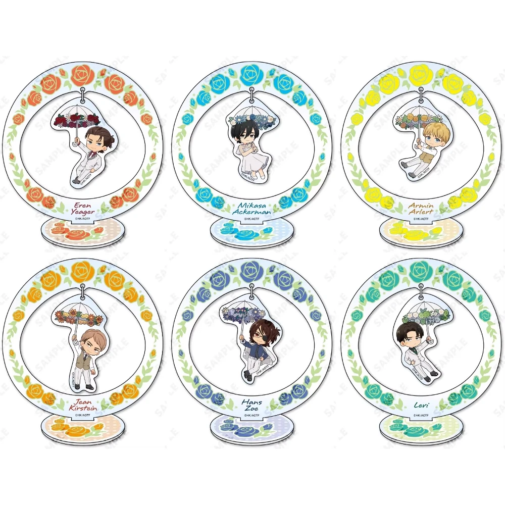 Game Jean Kirstein Hange Zoe Armin Arlert Eren Yeager Levi Ackerman Hans Acrylic Stand Doll Anime Figure Model Cosplay Toy Gift
