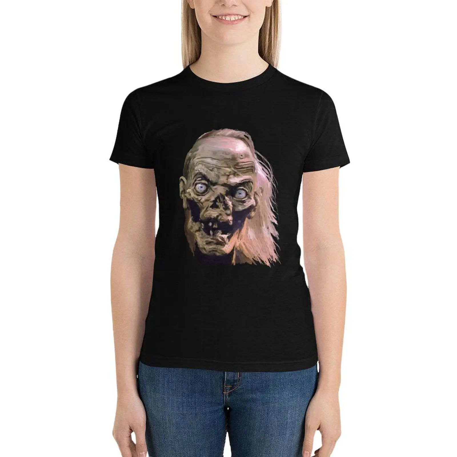 Wake up, Crypt Keeper! T-Shirt animal print shirt for girls plus size tops Aesthetic clothing graphic t-shirts for Women