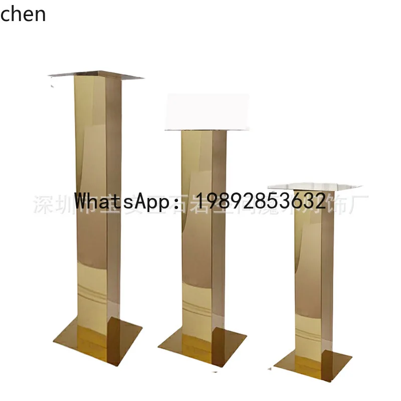 

wedding stainless steel gold flower stand cake stand home decoration