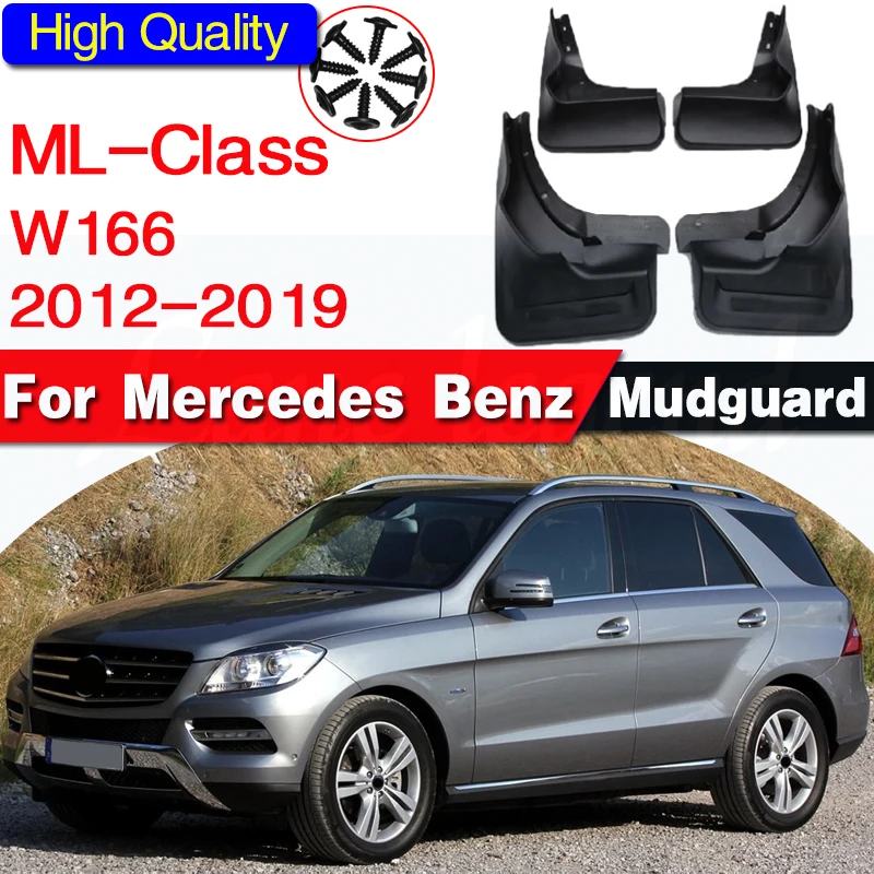 FOR Benz M class ML W166 ML300 ML350 ML320 ML400 Mud flaps Mudguard splash Guard Fender MudFlap Fenders car accessories auto