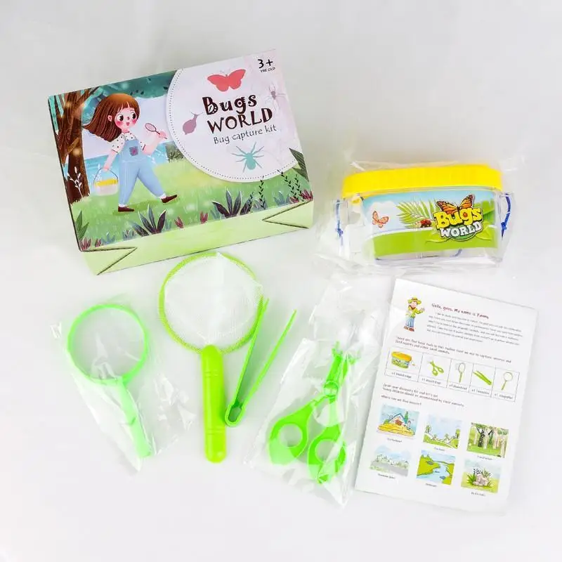 6PCS Outdoor Abenteuer Camping Werkzeug Kinder Explorer Set Bug Catcher Kit Pädagogische Natur Exploration Puzzle Geschenk