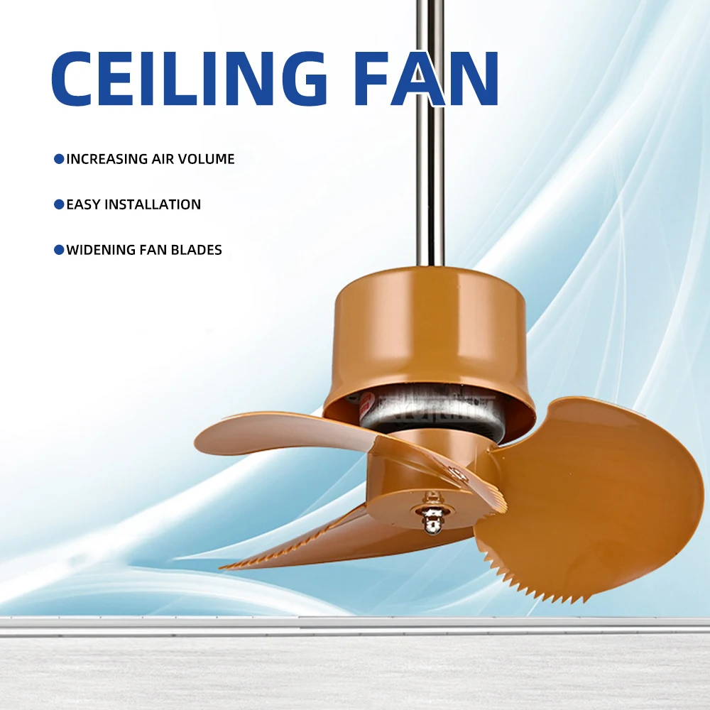 

18-дюймовый трехскоростной электрический потолочный вентилятор 130 Вт для охлаждения помещений, бытовой прибор для использования внутри помещений