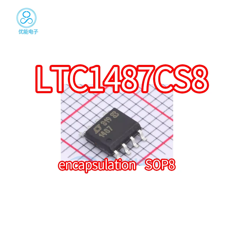 Imported chip LTC1487CS8 LTC1487 LT1487 SOP8 package