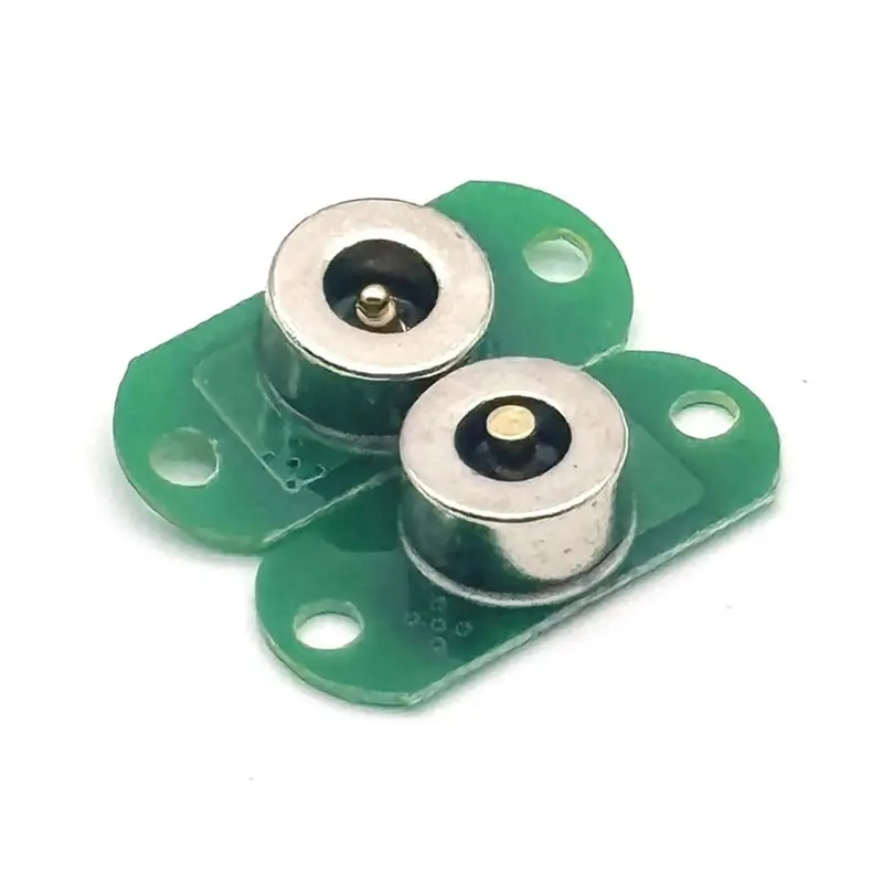 Male Female Spacing 3A DC Magnetic Pogo Pin Connector Spring Loaded DC Power Socket With Installation Holes-LICG