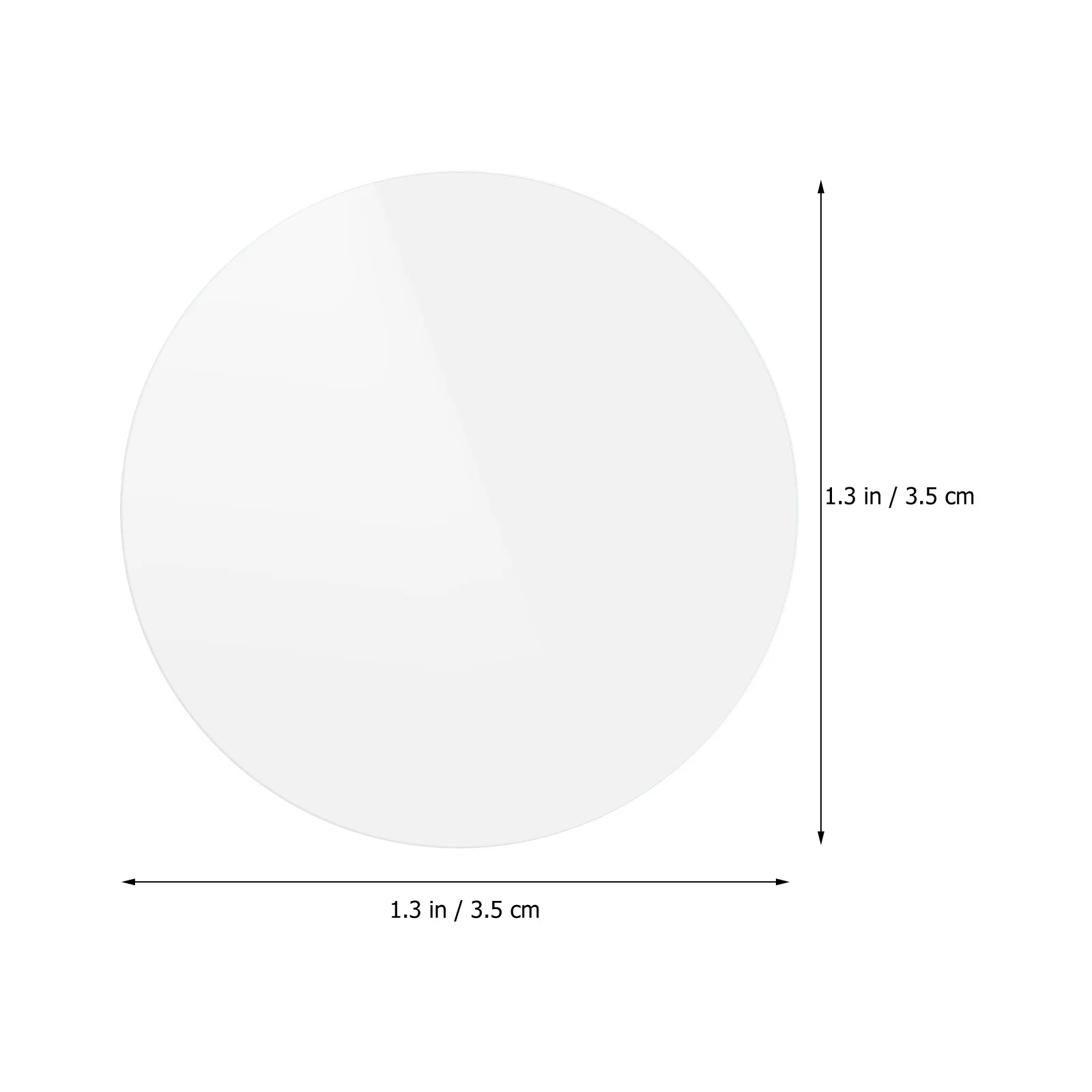 21Pcs Clear Flat Watch Glass Lens Replacement for Wristwatch Pocket Watch High Transparency Smooth Finish Anti-Scratch