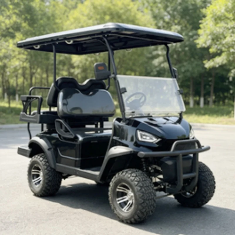 2026 Newly Launched 2 4-Seater 5KW 7KW AC Motor Lithium Battery Electric Golf Cart Sightseeing Club Car Achieve A Smooth Ride