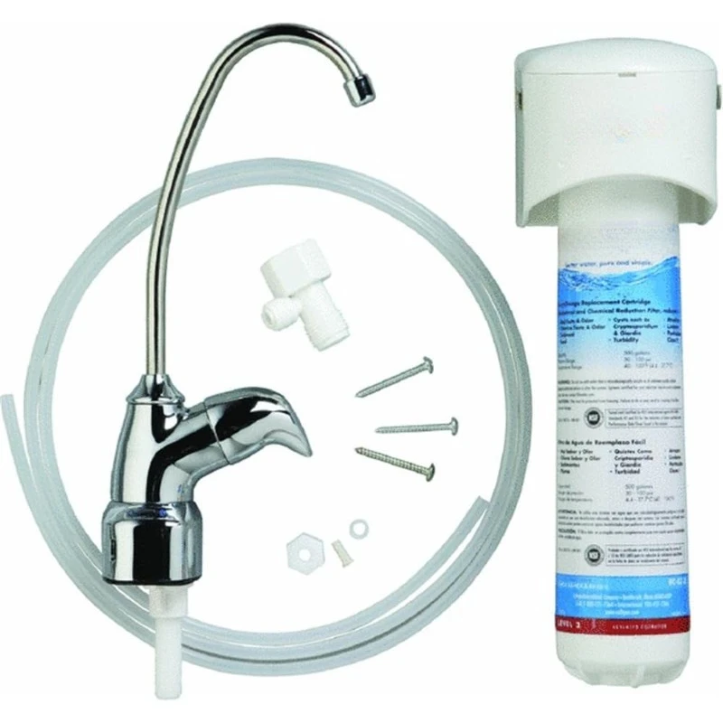 EZ-Change-sistema de filtración de agua potable para debajo del fregadero, grifo dedicado, cromo, envío rápido, US 3