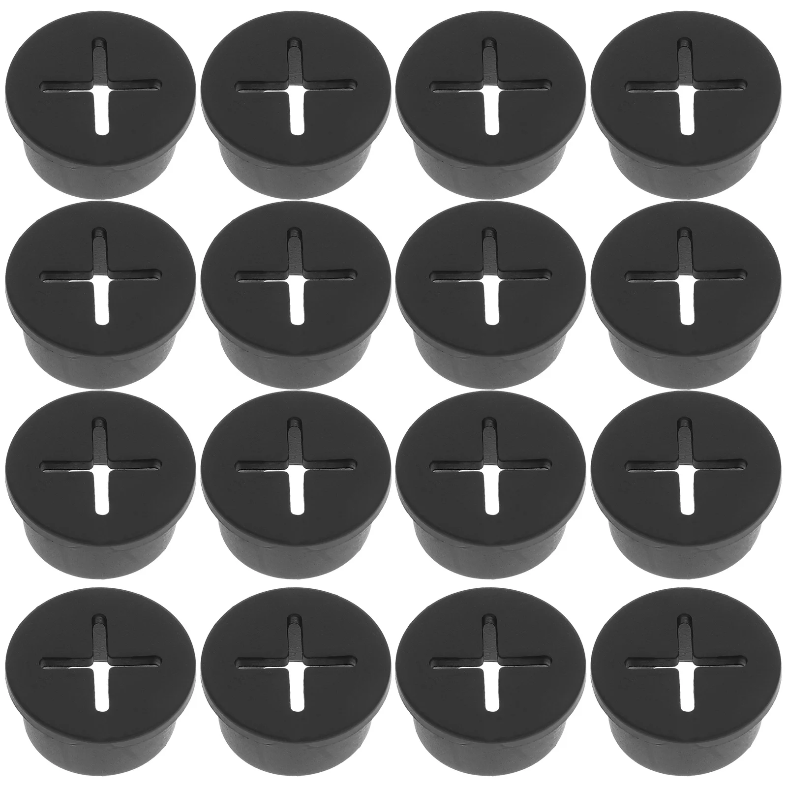 ชุดอุปกรณ์ร้อยสายไฟแบบยาง 12 ชิ้น สำหรับปิดรูสายไฟบนโต๊ะทำงาน ป้องกันสายไฟสำหรับเฟอร์นิเจอร์สำนักงาน ขนาด 1 นิ้ว รูปทรงกลม