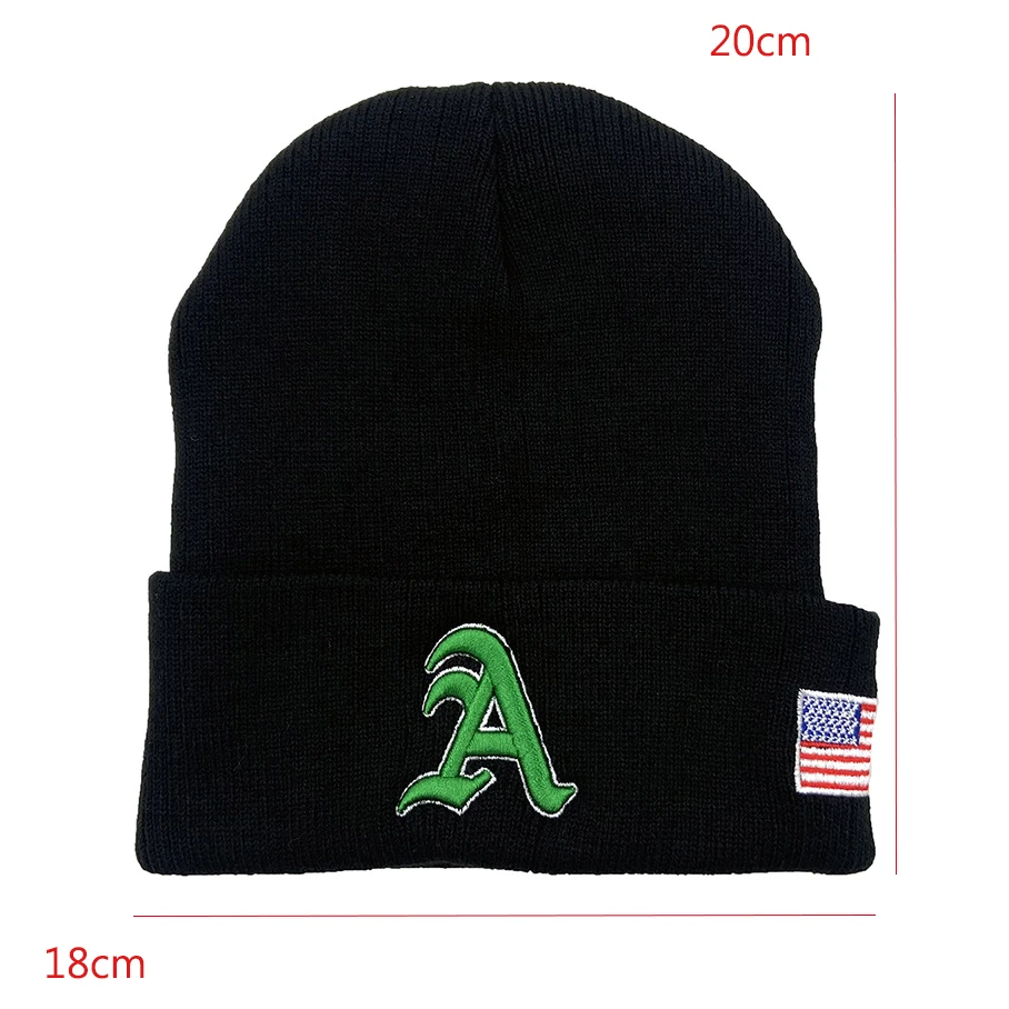 1pcs Unisex A Letter Embroidery Beanies Autumn Winter Warm Hat Hip Cap Beanie Hat Caps for Women Men Gifts