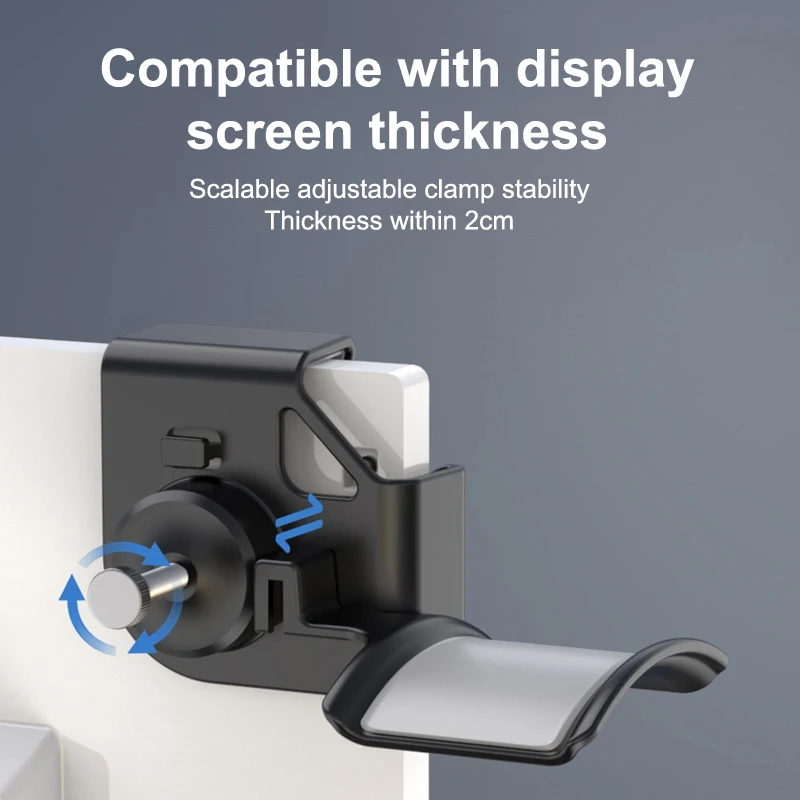 New Headphone Holder PC Monitor Hanger Wall Hook Monitor Earphone Stand Universal Headset Hanging Hook Durable Headphone Bracket - view 2