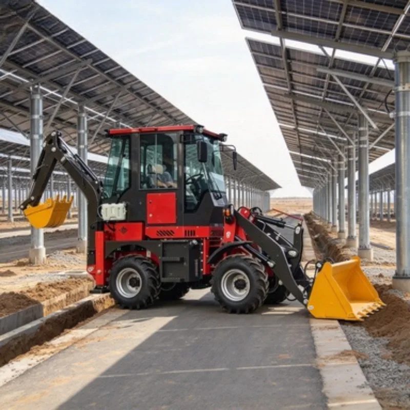Mini Backhoe Loader EPA Tier 4 Engine CE Certified 4x4 Compact Design for Landscaping Garden Farm Mini Backhoe Loader