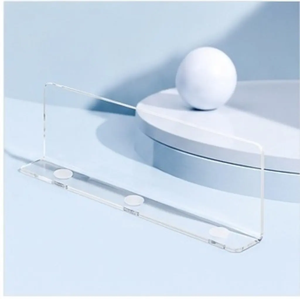 8Pcs Clear Acrylic Shelf Dividers Versatile Closet Dresser Bookshelf Kitchen Cabinet Organizer Adjustable Sturdy Visible Storage