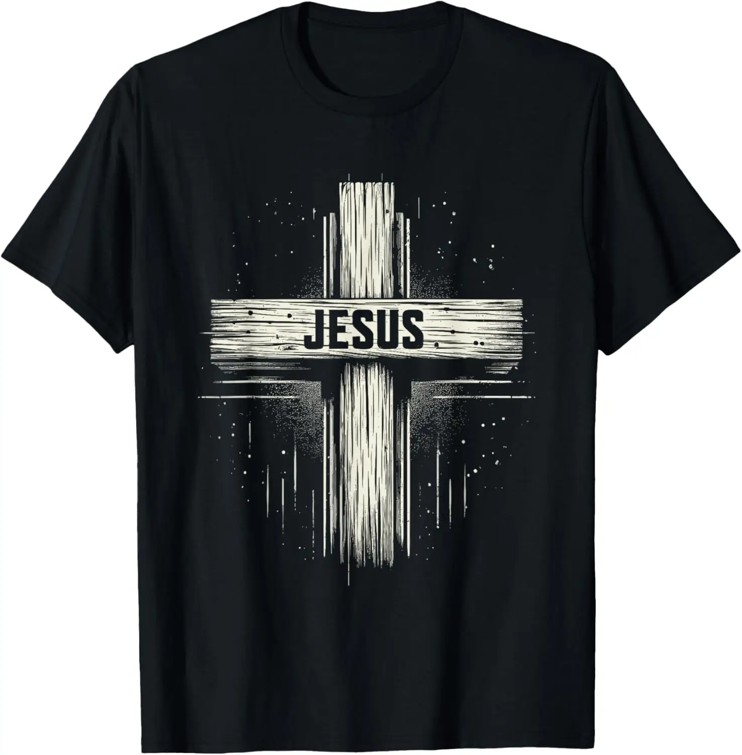 Jesus Cross Wooden Crucifix - Jesus Believer Belief Religion T-Shirt