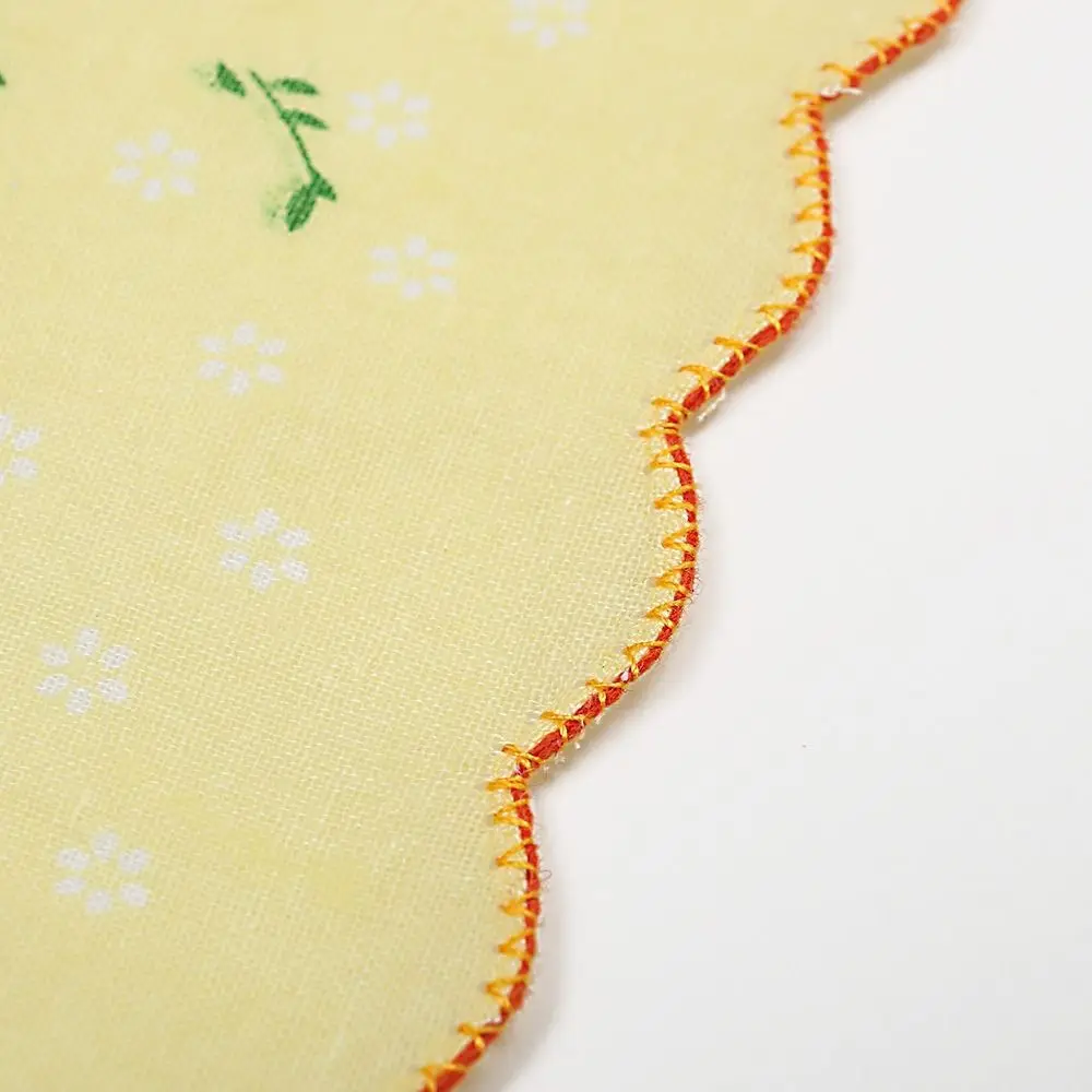 28cm Size Cotton Handkerchiefs 12 Pack Pure Cotton Tooth Edge Handkerchiefs Printed Design Tooth Edge Trim