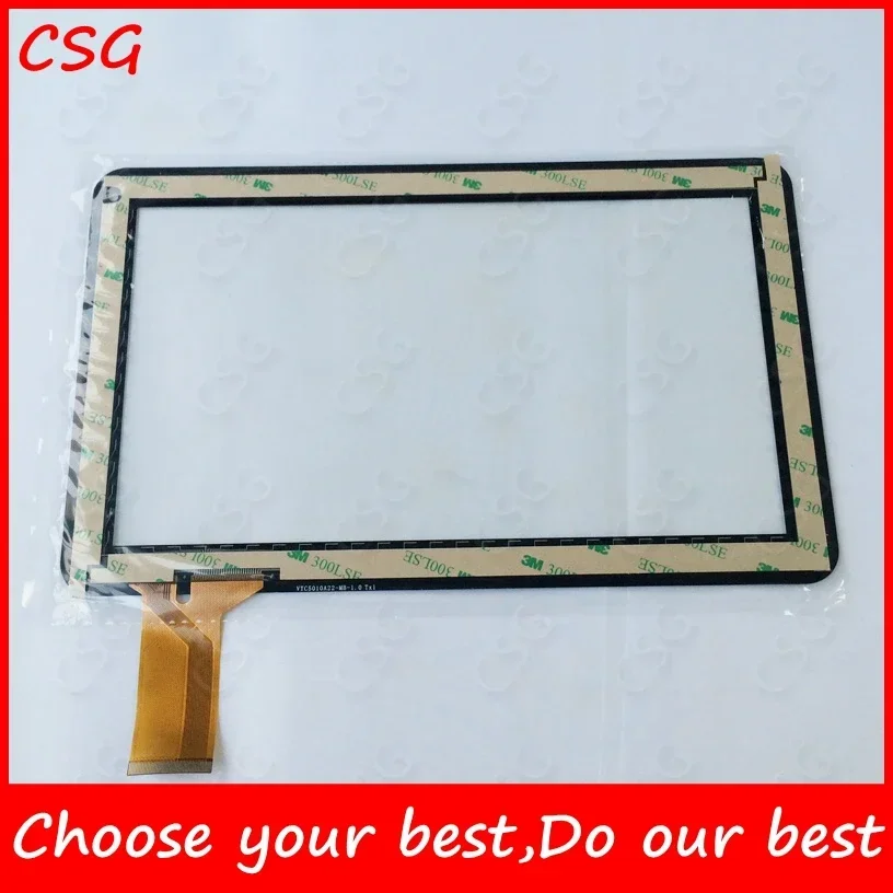 Tablet acrecional de 100% polegadas, novo painel de toque, sensor de vidro, digitalizador