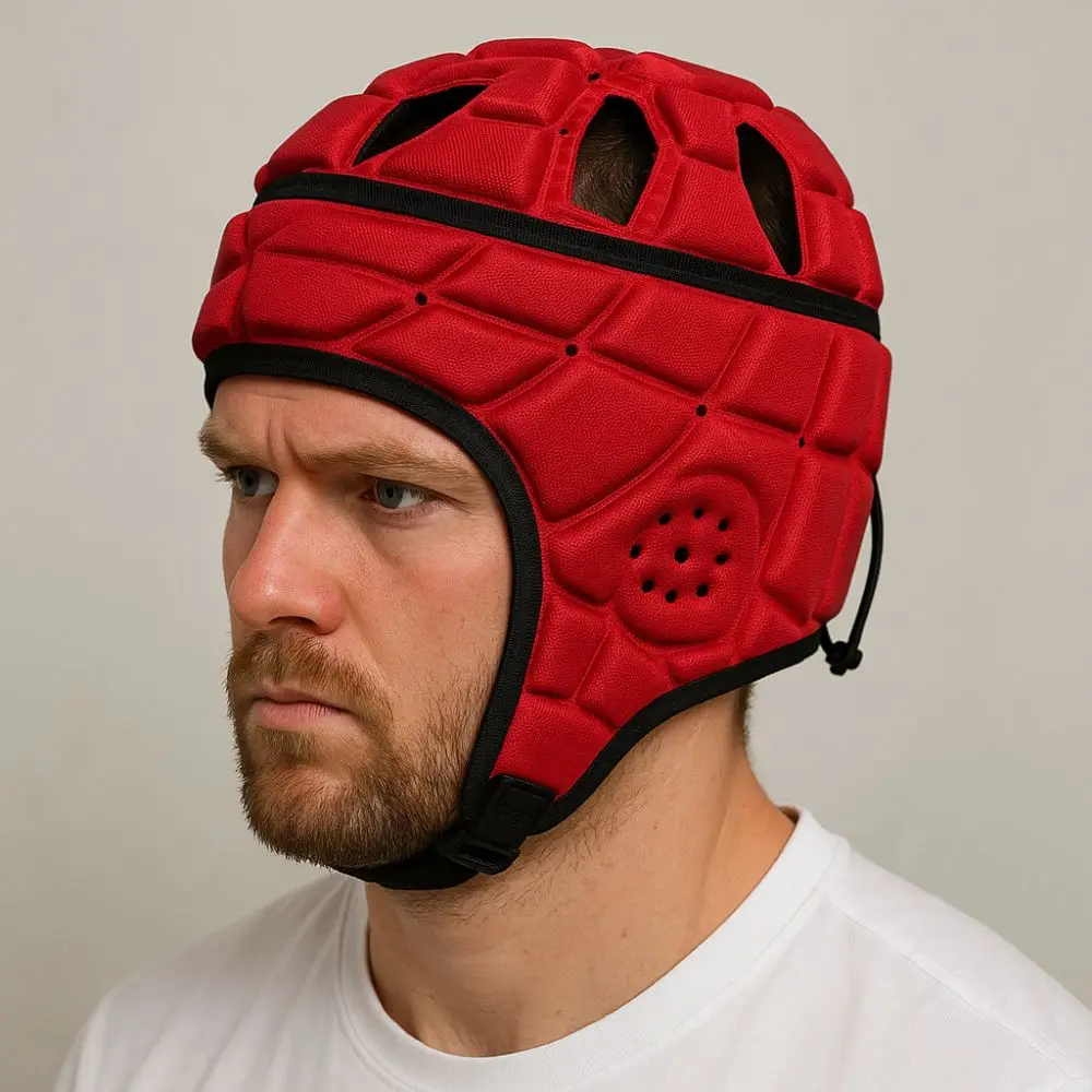 Sponge Padded Football Protect Helmet Breathable Anti-collision Goalkeeper Helmet Shock Absorption Protective Ski Head Protector