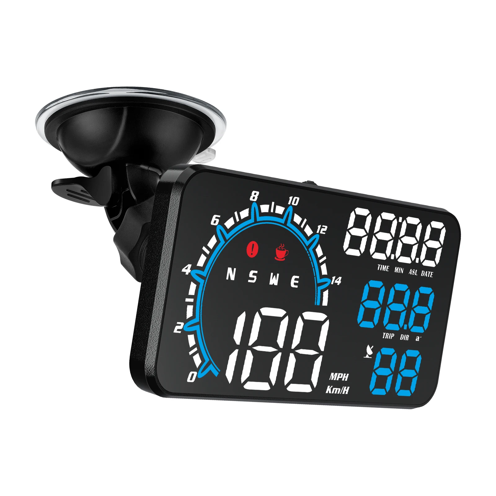 Hot Multi-mode 1- click Switch 5inch G11 GPS HUD with Speed/ Voltage/Clock /Travel distance/ Compass/ Date etc. Head-Up Display
